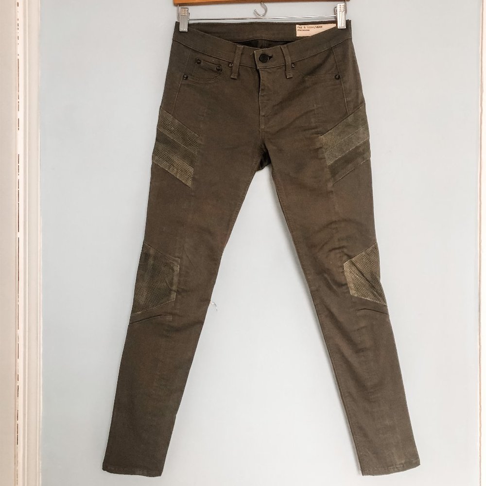 Rag & Bone Army Green Skinny Jean